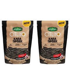 Peyman KARA SIMSEK Citliyo Black Sunflower Seeds Unsalted 10 oz (284 g)x 2 pcs- no added salt - gluten free