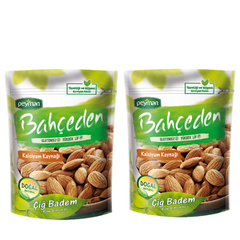 Peyman Bahceden Raw Almonds 5.29 oz (150g) x 2 pcs  - Gluten Free - High Fiber