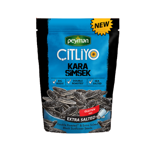 Peyman KARA SIMSEK  Citliyo Black Sunflower Seeds Extra Salted 10 oz (284g)- Gluten Free