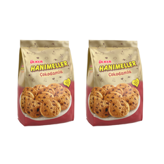 Ulker Hanımeller Cokodamla Chocolate Chips Cookies Pouch 5.29 oz (150g) x 2 pcs