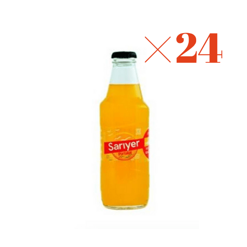 SARIYER ORANGE FLAVORED CARBONATED DRINK 6.76 FL OZ (200ML) X 24PCS GLASS BOTTLE - TULUMBA