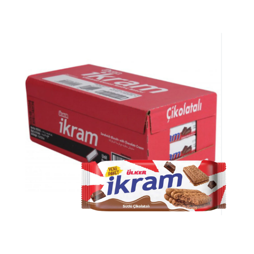 Ulker Ikram Chocolate Cream Biscuits 2.96 oz (84 g ) X 24 pcs