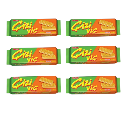 Ulker Cizivic Cheese Sandwich Crackers 2.89 oz (82 g) x 6 pcs