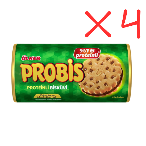 Ulker Probis Sandwich Biscuits 10ct x 0.99 oz (28g) x 4 pcs