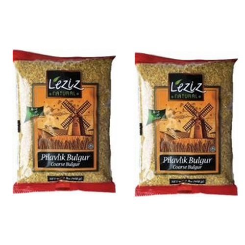 Leziz Pilavlik Bulgur 2lb (0.9kg) Pouch x 2 pcs