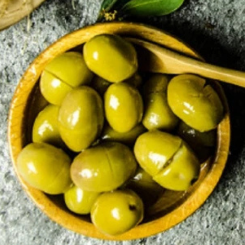 Toprak Cracked Green Olives 141/170 14 oz (400 g) (Kırma Yesil Zeytin)