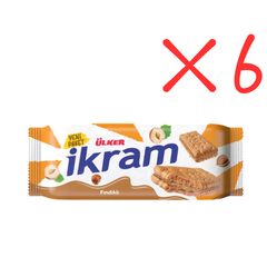 Ulker Ikram Hazelnut Cream Biscuits 2.96 oz (84 g) X 6 pcs