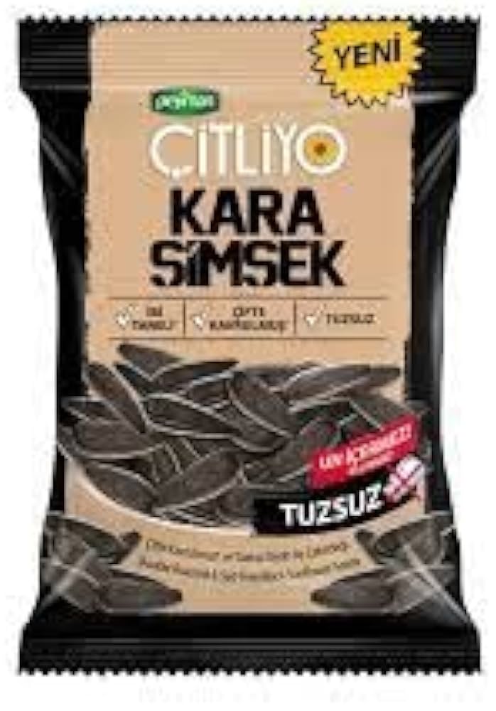 Peyman KARA SIMSEK Citliyo Black Sunflower Seeds Unsalted 284gr