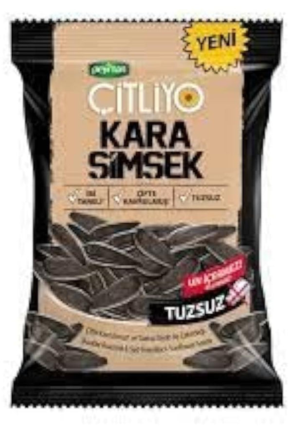 Peyman KARA SIMSEK Citliyo Black Sunflower Seeds Unsalted 284gr - TULUMBA