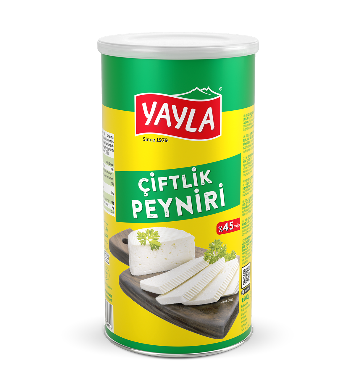 YAYLA WHITE CHEESE 28.2 OZ (800g)  %45 FAT