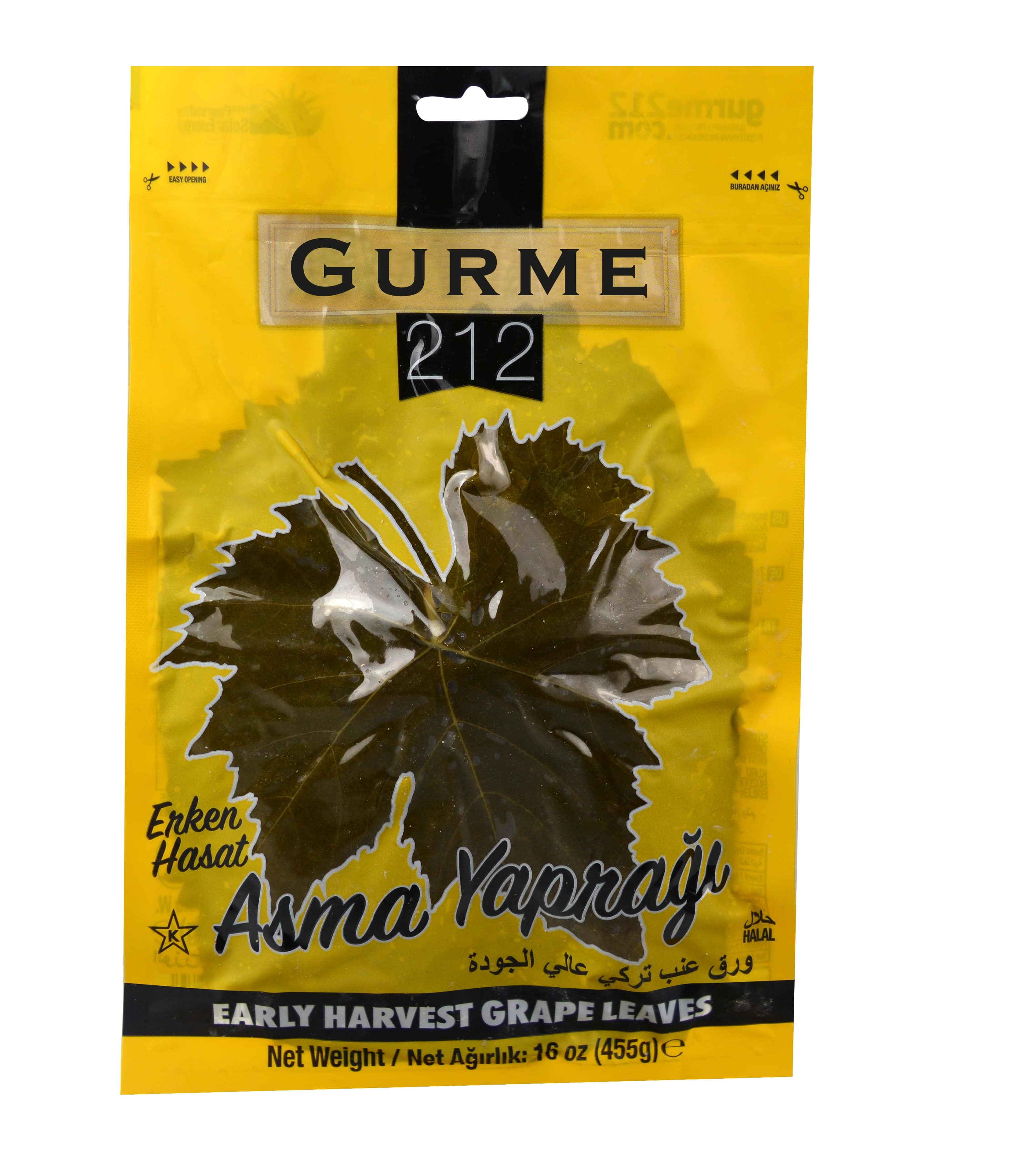 Gurme212  Grape Leaves 16oz (454g) Pouch