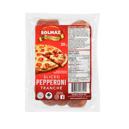 Solmaz Sliced Pepperoni (HALAL) 8oz (227gr)