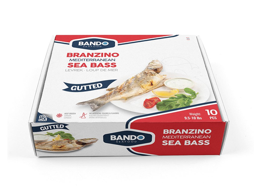 Bando Donuk Levrek Bronzini-Sea Bass Gutted 10 pcs (5-6)