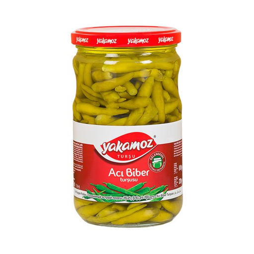 Yakamoz Pickles Aci Biber Hot Pepper Glass Jar 720ml