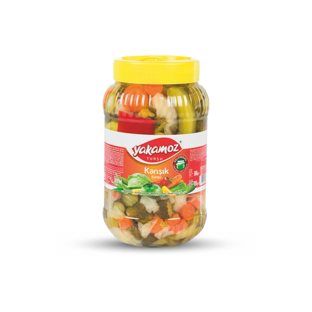Yakamoz Pickles Karisik Sebze Mixed Vegetable Pet Jar 1.5lt