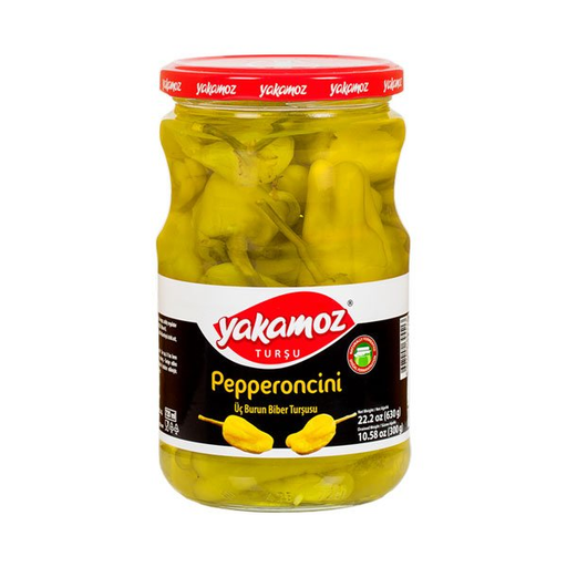 Yakamoz Pickles Uc Burun Pepperoncini Peppers Glass Jar 720ml