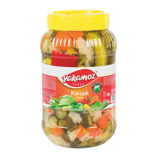 Yakamoz Pickles Karisik Sebze Mixed Vegetable Pet Jar 3lt