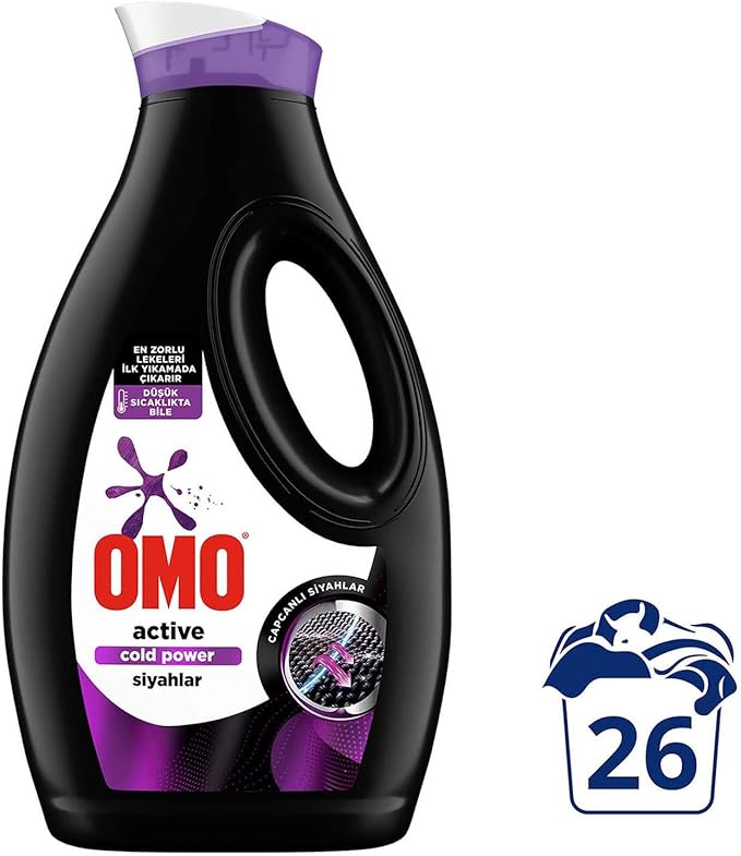 OMO LIQUID LAUNDRY 1690 ML (58 OZ) ACTIVE BLACK & DARK