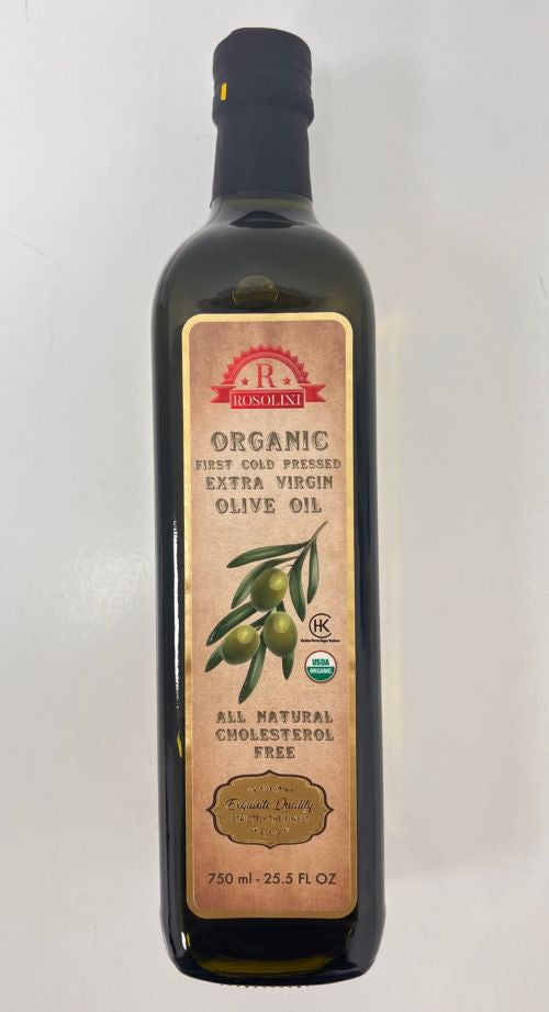 K - ROSOLINI USDA ORGANIC | Extra Virgin Olive Oil | 25.5 fl oz. (750ml)