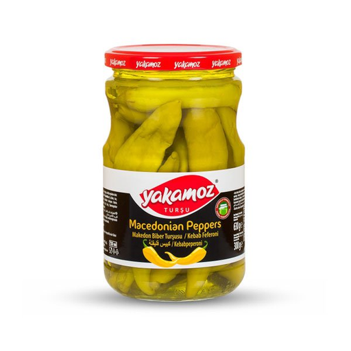 Yakamoz Pickles Macedonian Peppers Kebab Feferoni Glass Jar 370ml