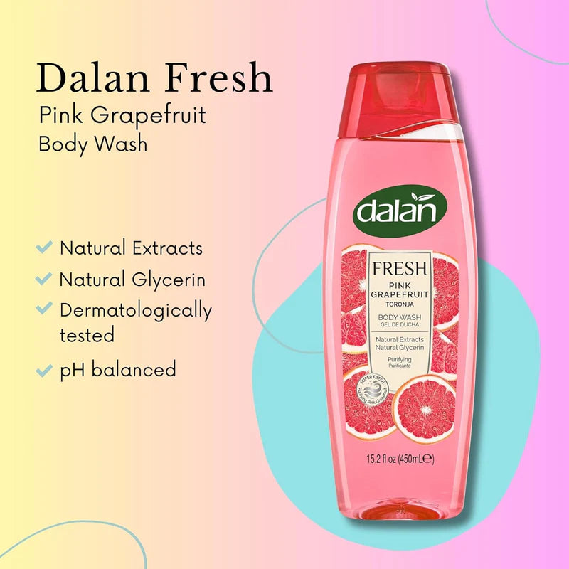 DALAN FRESH PINK GRAPEFRUIT BODY WASH 15.2FL OZ (450ml)