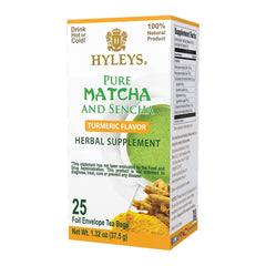 HYLEYS WELLNESS TEA MATCHA & TURMERIC 1.32oz