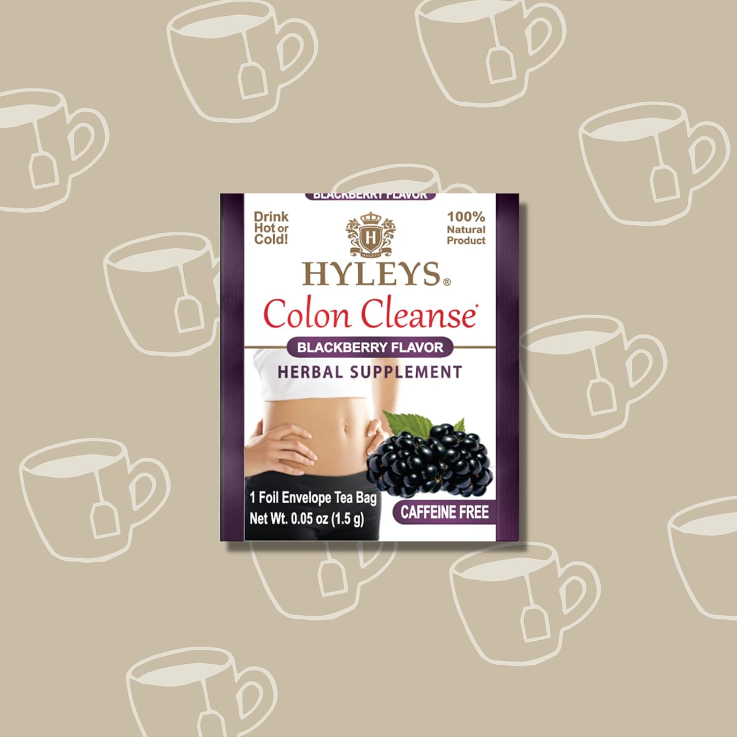 HYLEYS COLON CLEANSE BLACKBERRY 1.32oz - Kosher