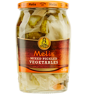 MELIS Mixed Pickled Vegetables Kosher-Gluten Free-Lactose Free-Vegetarian