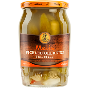 MELIS PICKLED CUBUK CUCUMBERS (GHERKINS) FINE STYLE 720ML