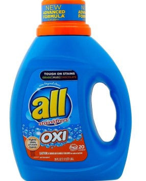 ALL LAUNDRY DETERGENT WITH STAINLIFTERS OXI 36 FL OZ