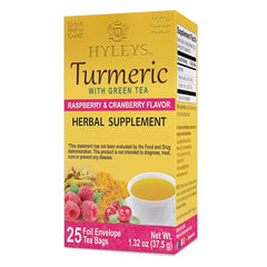 HYLEYS TURMERIC, RASPBERRY & CRANBERRY | W/GREEN TEA 1.32oz