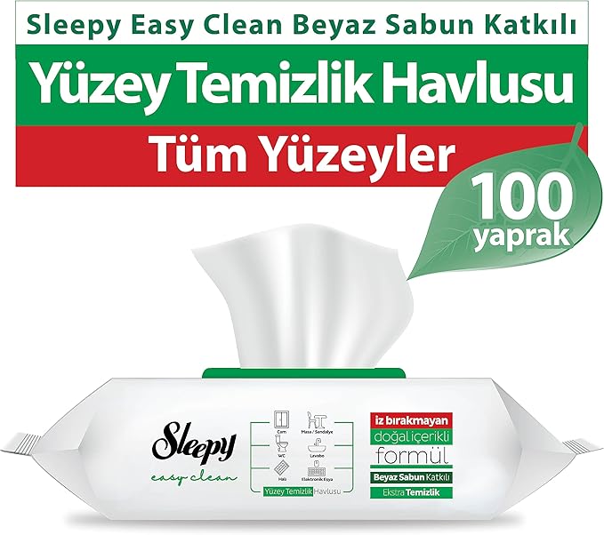 Sleepy Easy Clean White Soap Wet Wipes-100