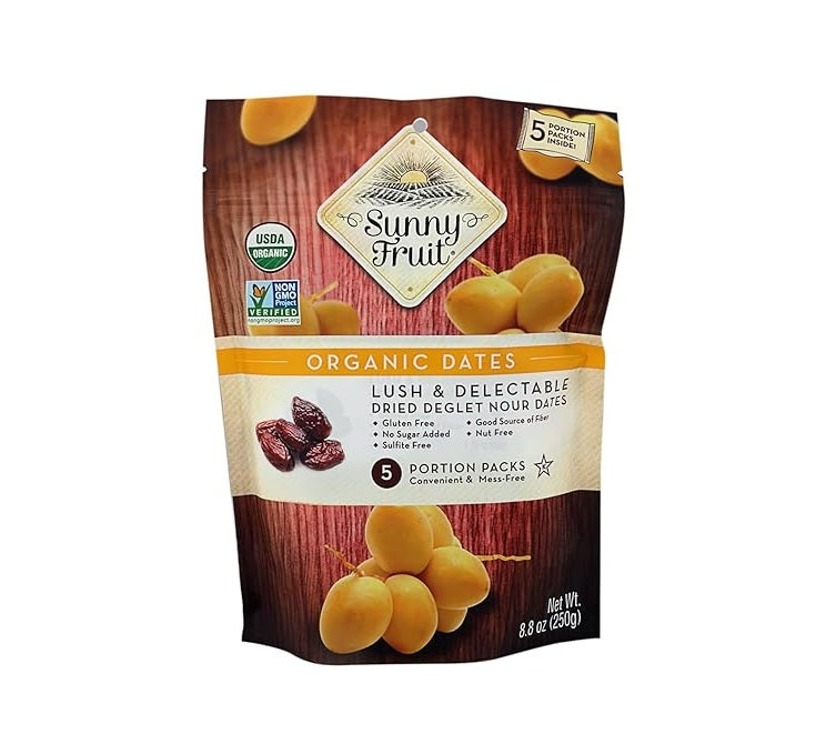 Sunny Fruit Organic Dates 5 Pack