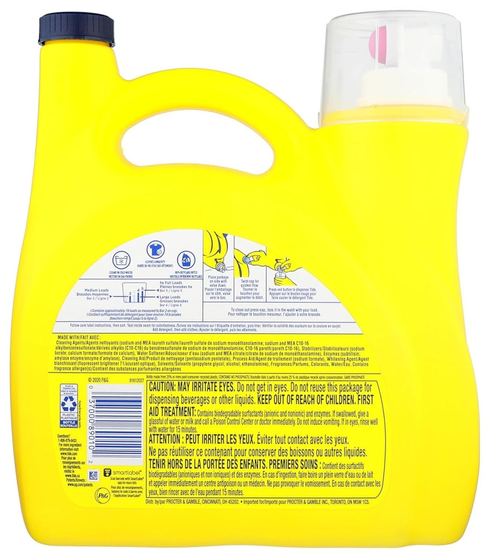 TIDE SIMPLY DETERGENT LIQUID REFRESHING BREEZE WITH - PUMP 115 OZ - TULUMBA