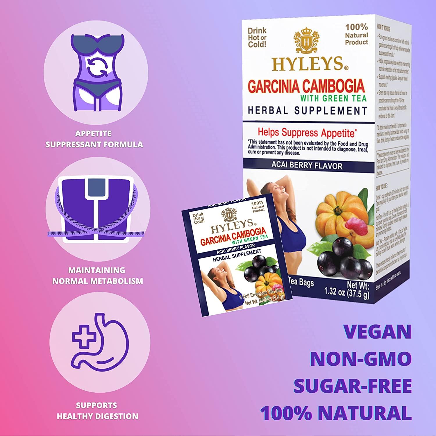 HYLEYS GARCINIA CAMBOGIA ACAI BERRY 1.32oz