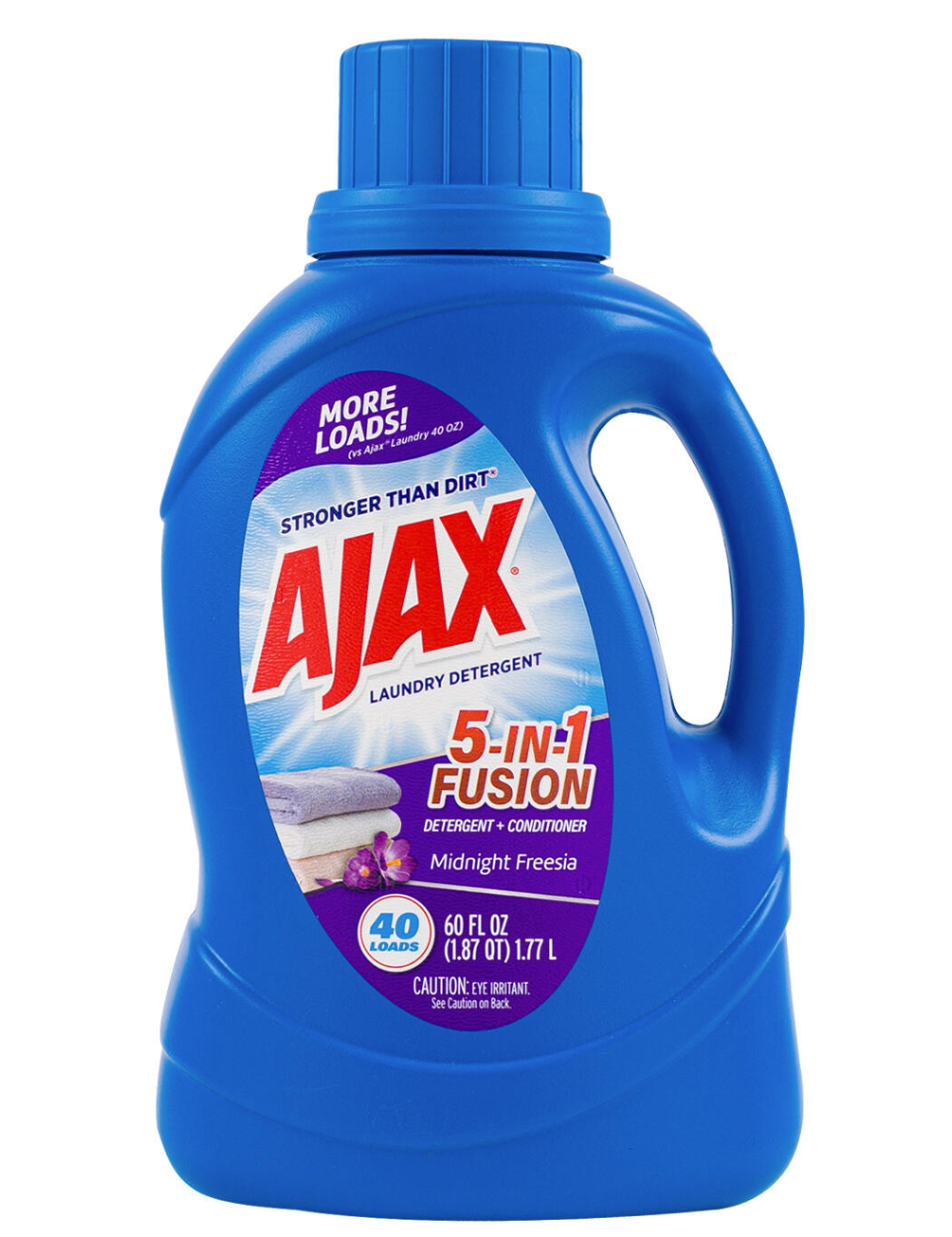 AJAX LIQUID LAUNDRY DETERGENT | 5 IN 1 FUSION MIDNIGHT FRESSIA | 60 OZ