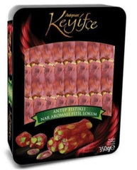 KEYIFCE TURKISH DELIGHT WITH PISTACHIO AND POMEGRANATE 350gr - TULUMBA