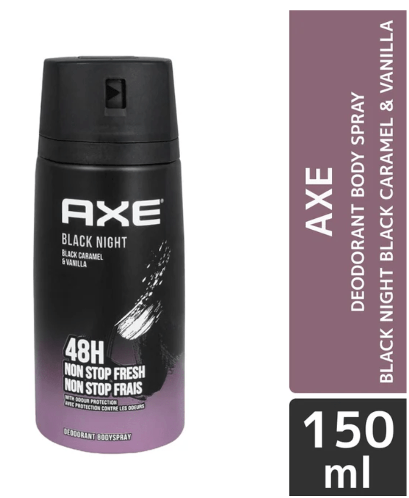 Axe Body Spray |150ml (5.3 fl.oz) | BLACK NIGHT - TULUMBA