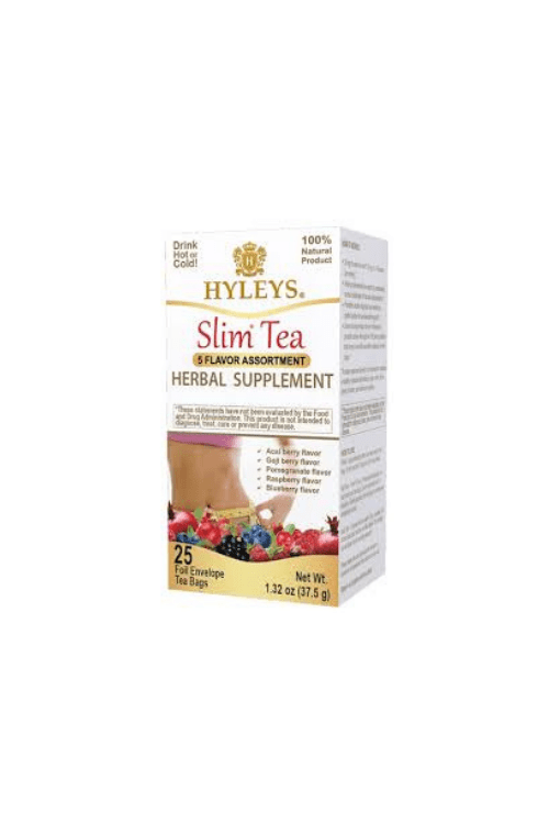 HYLEYS SLIM TEA 5 FLAVOR ASSORTMENT1.32oz x 25 pcs - TULUMBA
