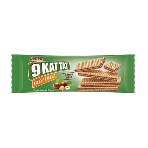 Ulker 9 Kat Tat Thin Hazelnut Wafers 4.02 oz (114 g)