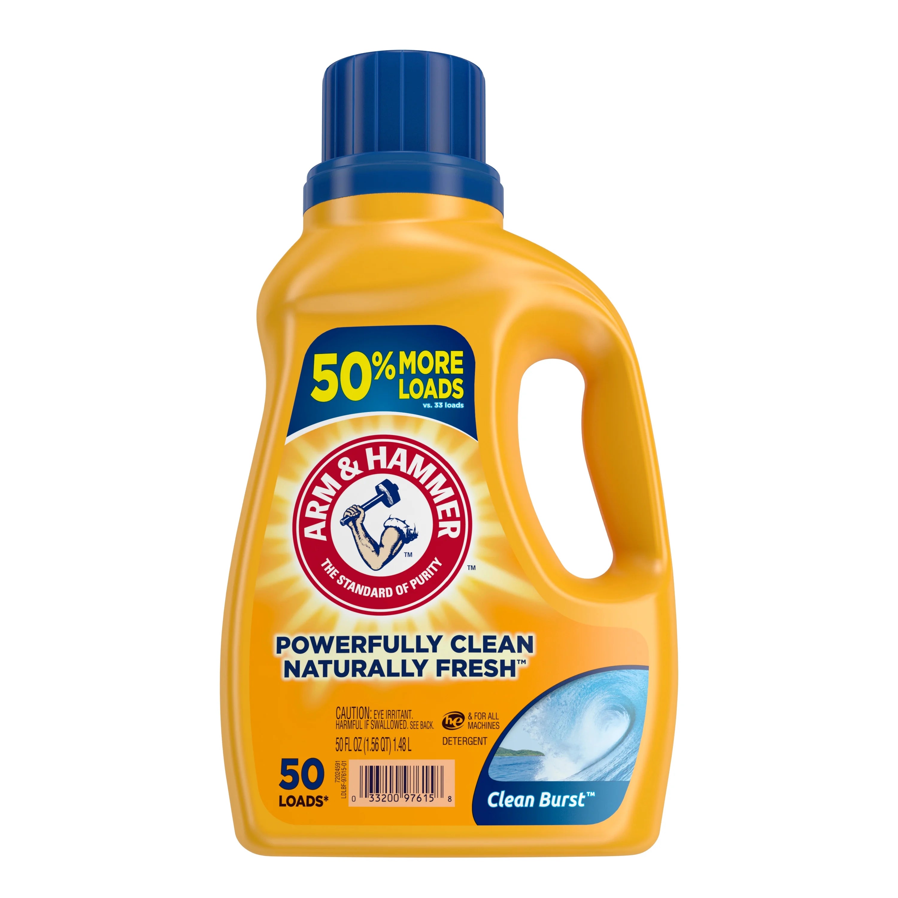 ARM & HAMMER Liquid Laundry Detergent - Clean Burst - 50 fl oz - TULUMBA