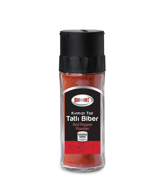 Bagdat Glass Jar Tatli Toz Biber Sweet Red Pepper Ground 1.7oz (48g)