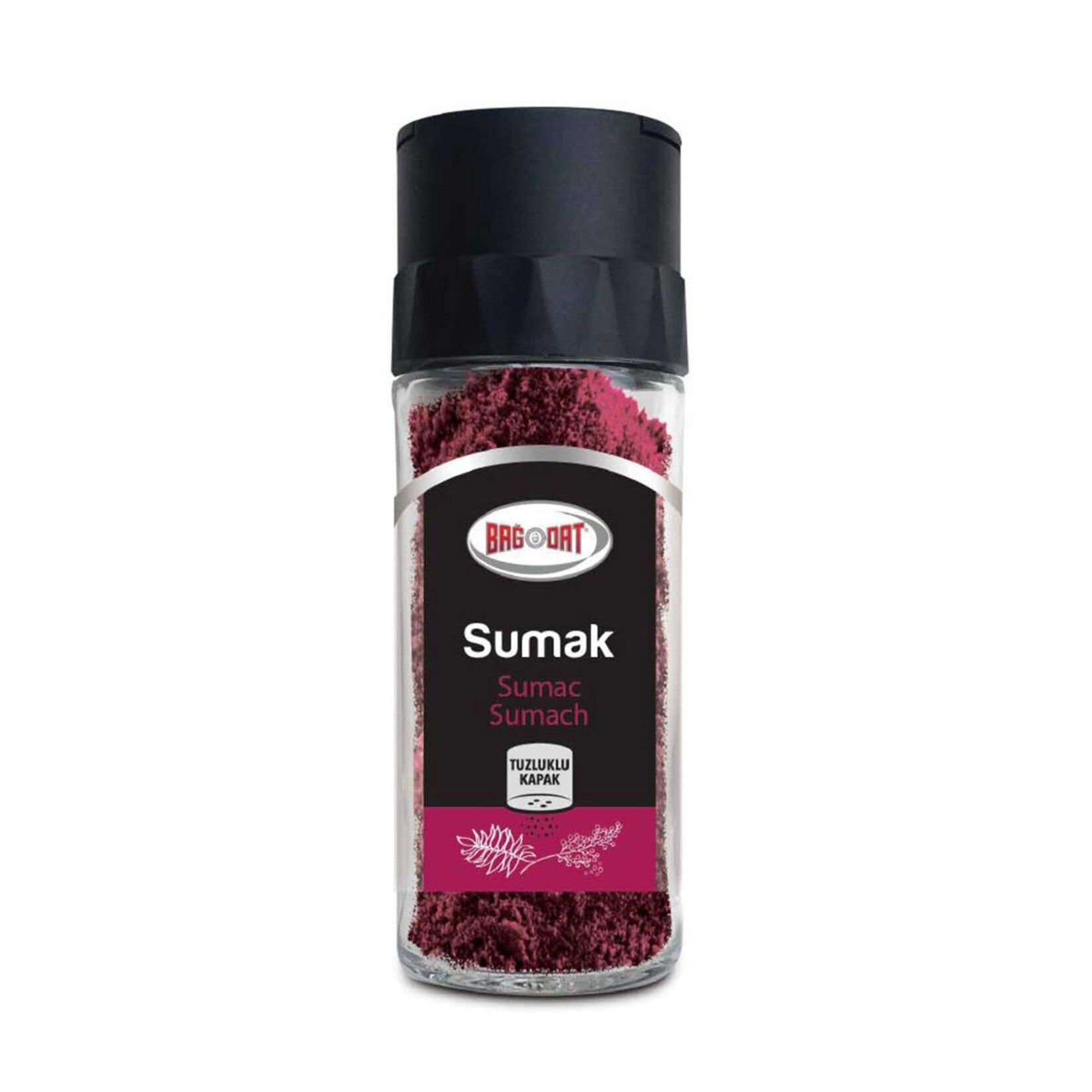 Bagdat Glass Jar Sumak Sumac Ground 1.8oz (52g)