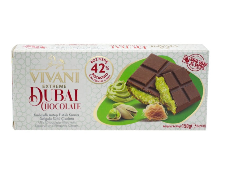 Bonart Vivani Dubai Chocolate – 5.29 oz (150 g)