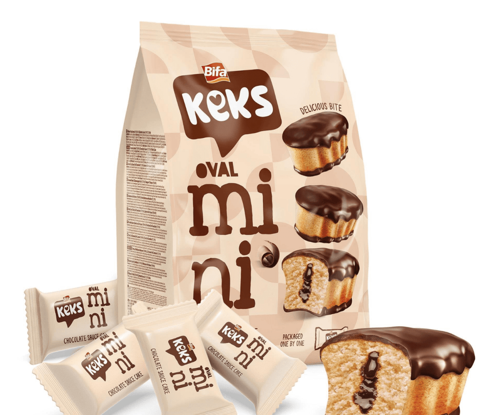 BIFA KEKS MINI COCOA COATED CHOCOLATE SAUCE FILLED CAKE 180GR - TULUMBA