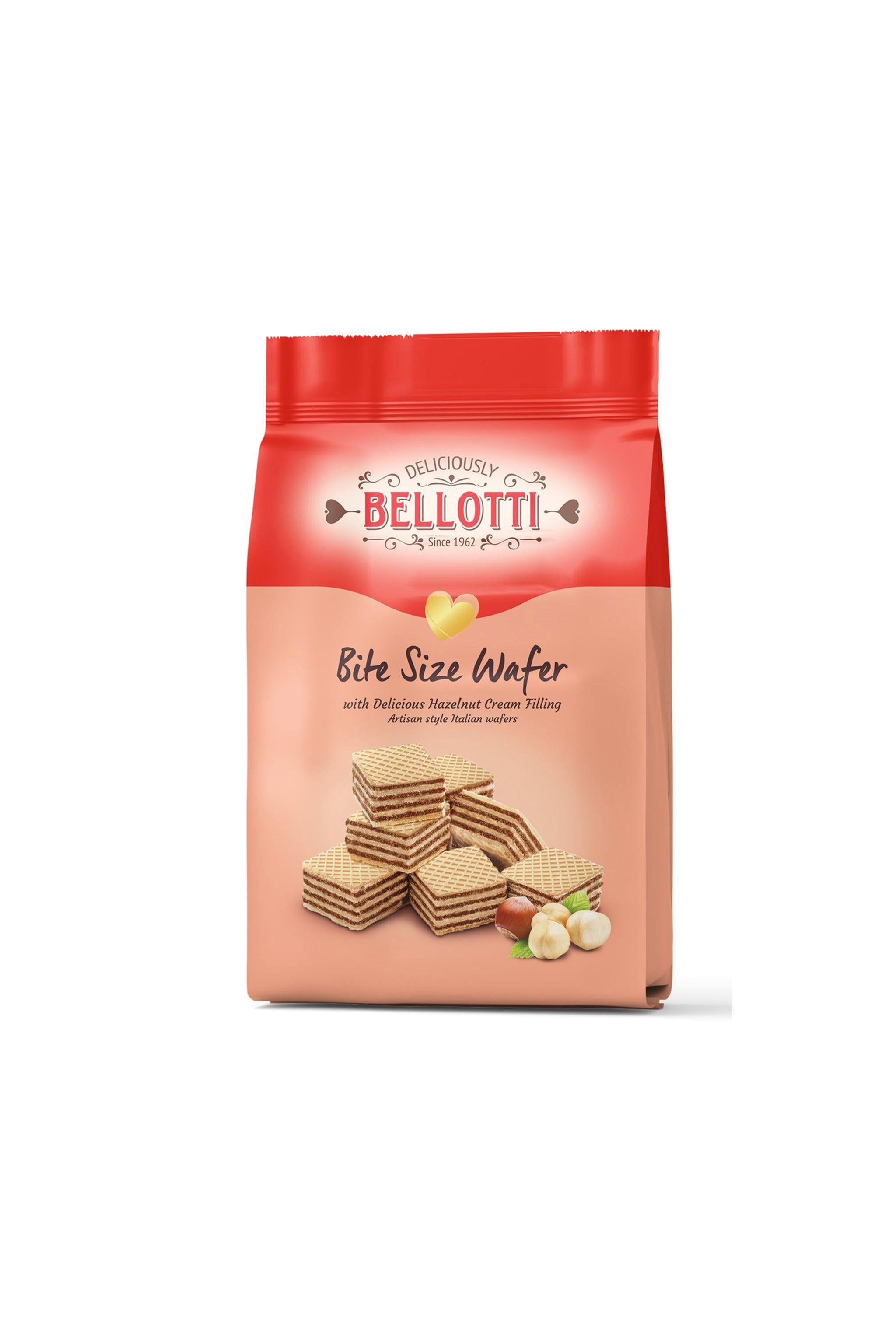 BELOTTI WAFERS WITH HAZELNUT FLAVOURED CREAM 150GR