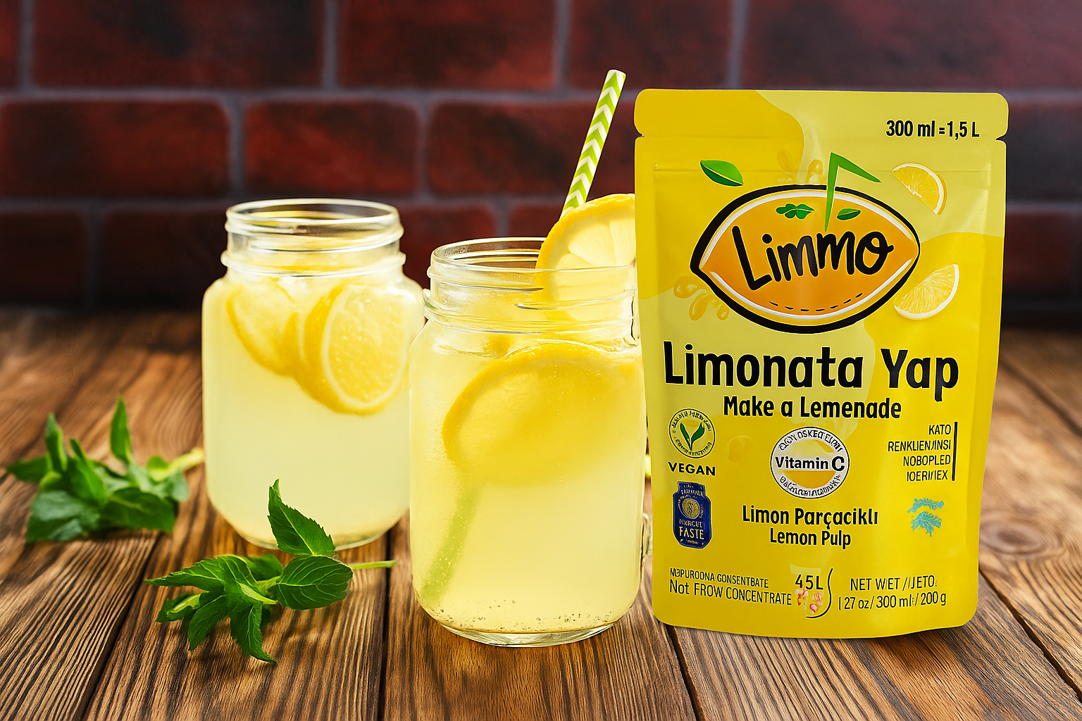 Limmo Frozen Lemon Fruit Puree – Doypack – 10 oz