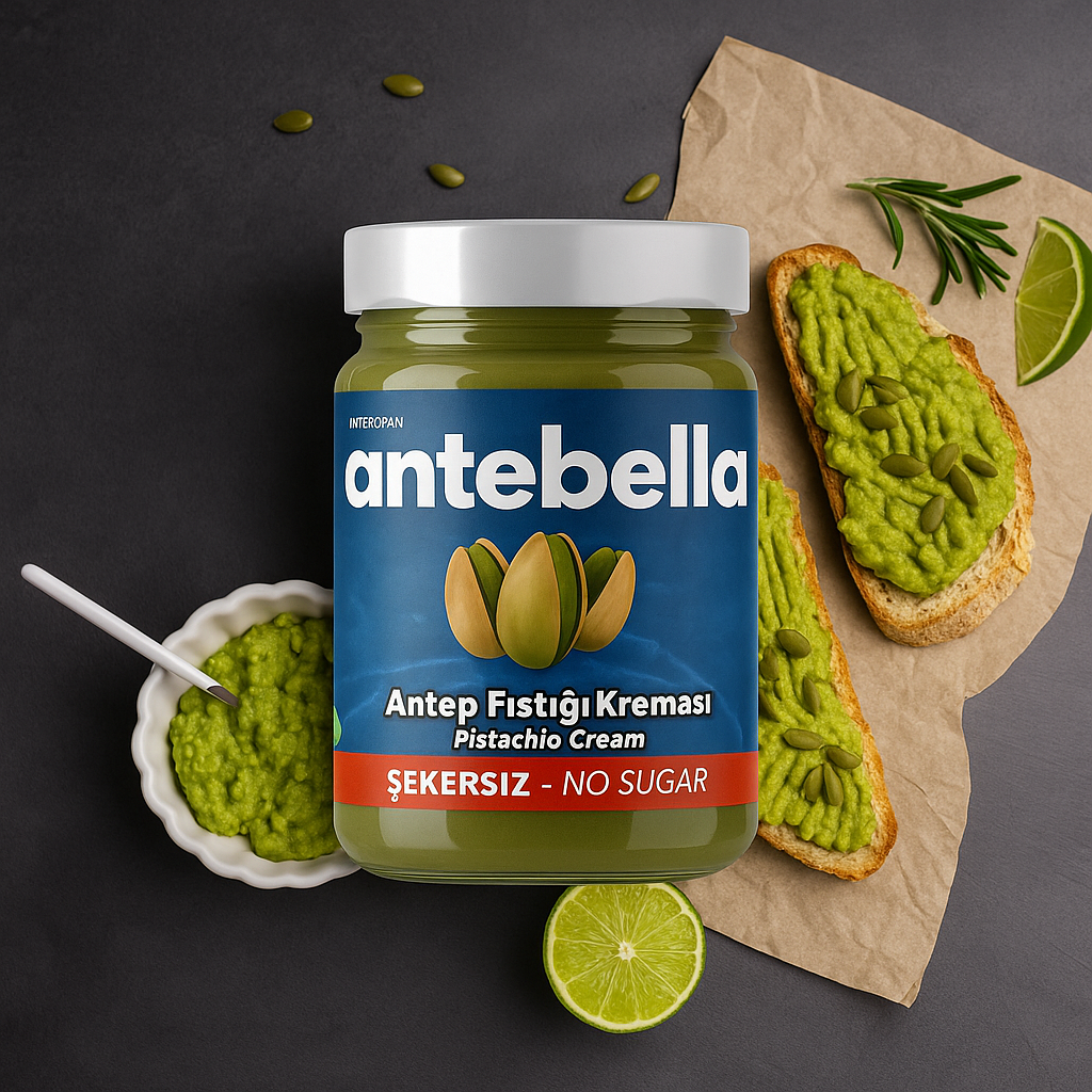 ANTEBELLA SPREADABLE PISTACHIO CREAM WITHOUT SUGAR 200gr