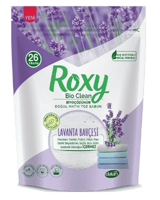 ROXY BIO-CLEAN WASHING POWDER SOAP || 800 GR.  || LAVENDER