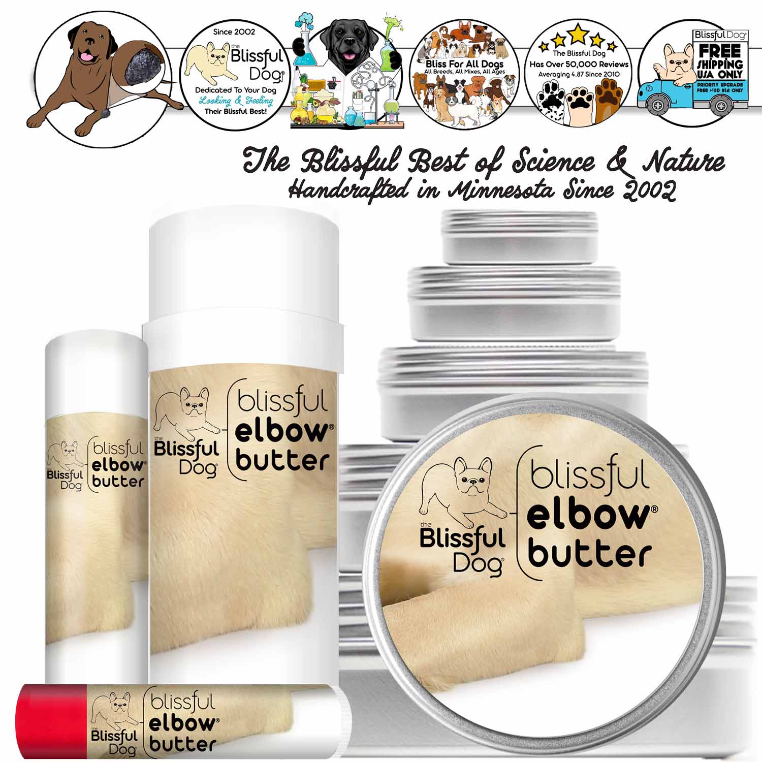Blissful Elbow® Butter Conditions Your Dog's Elbow Calluses